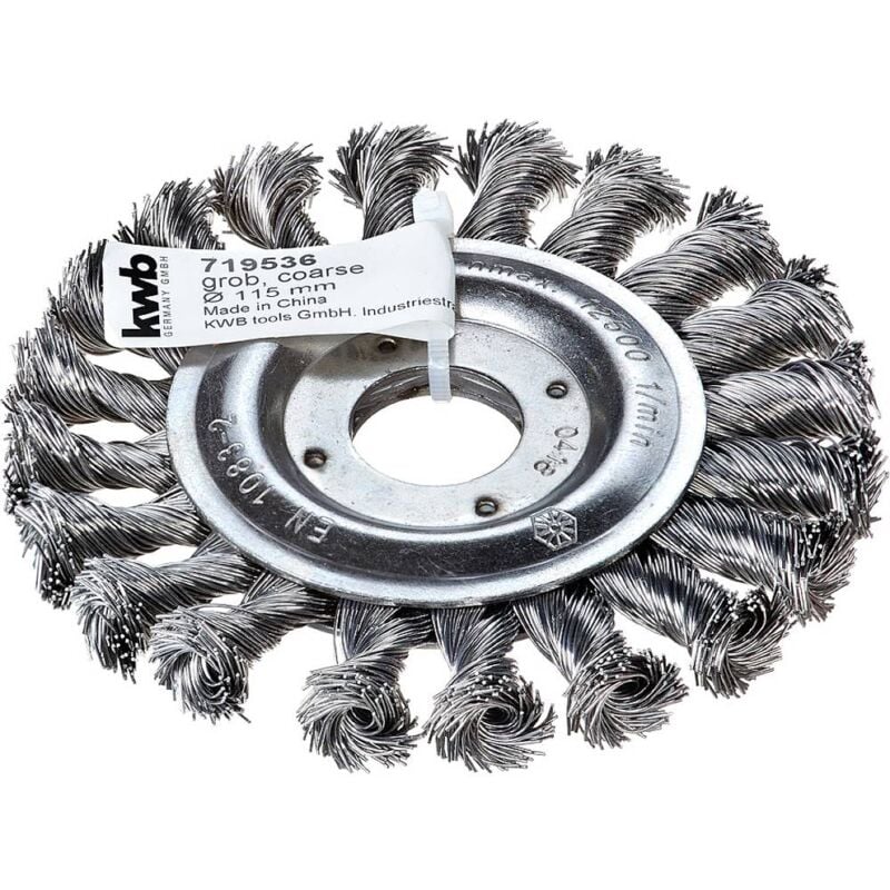 foto del prodotto kwb spazzole a disco aggresso flex , filo in acciaio hss con punta per l uso con smerigliatrice angolare 719536 1 pz.