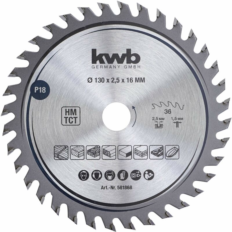 foto del prodotto kwb tct sawbl. fine 130x16 36t