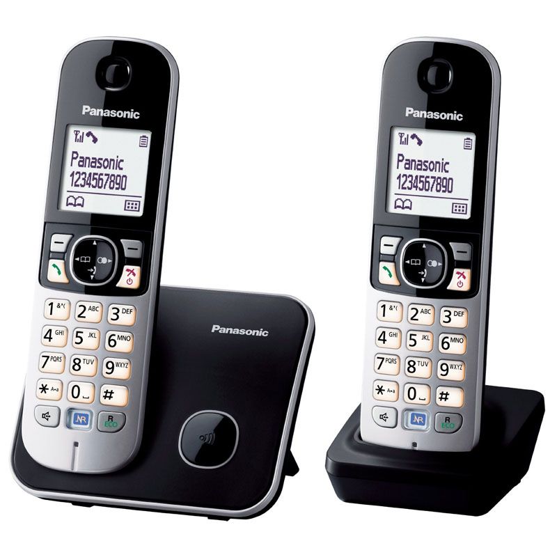 foto del prodotto kxtg6852jtb cord.dect duo pana - kx-tg6852jtb