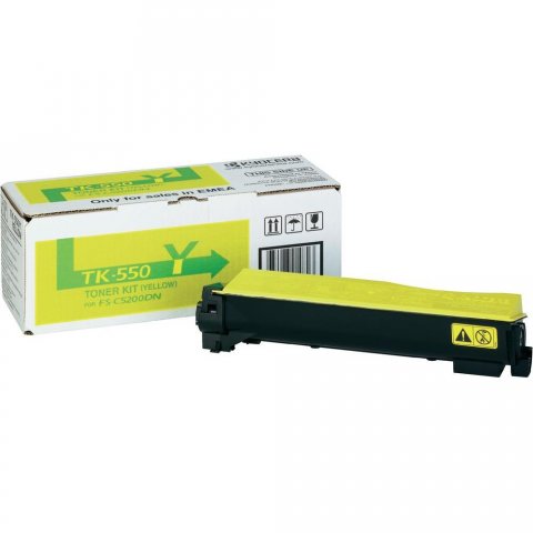 foto del prodotto kyocera tk 550y cartuccia toner 1 pz originale giallo