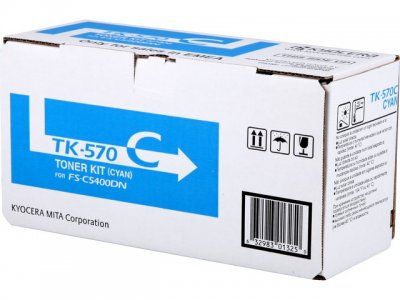 foto del prodotto kyocera tk 570c cartuccia toner originale ciano
