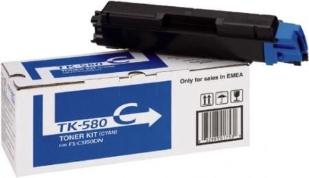foto del prodotto kyocera tk 580c cartuccia toner 1 pz originale ciano