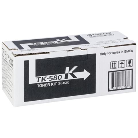 foto del prodotto kyocera tk 580k cartuccia toner 1 pz originale nero