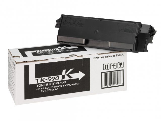 foto del prodotto kyocera tk 590k cartuccia toner 1 pz originale nero