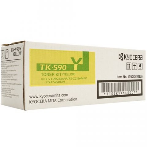 foto del prodotto kyocera tk 590y cartuccia toner 1 pz originale giallo