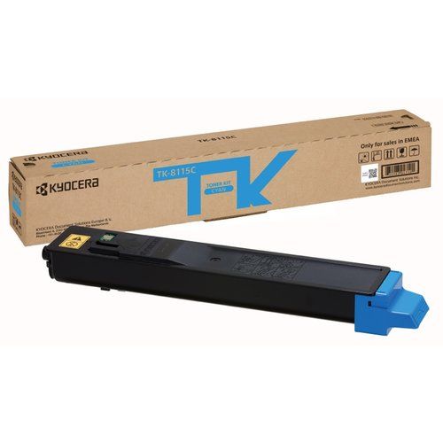 foto del prodotto kyocera tk 8115c cartuccia toner 1 pz originale ciano