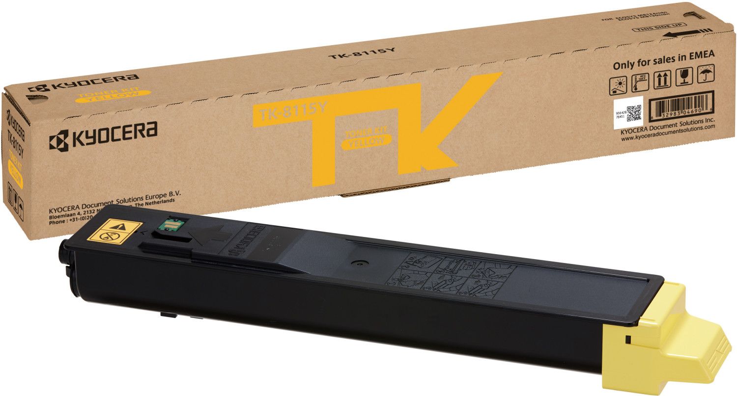 foto del prodotto kyocera tk 8115y cartuccia toner 1 pz originale giallo