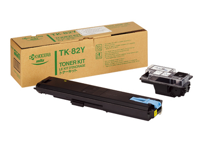 foto del prodotto kyocera tk 82y cartuccia toner originale giallo