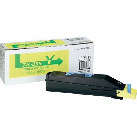 foto del prodotto kyocera tk 855y cartuccia toner 1 pz originale giallo