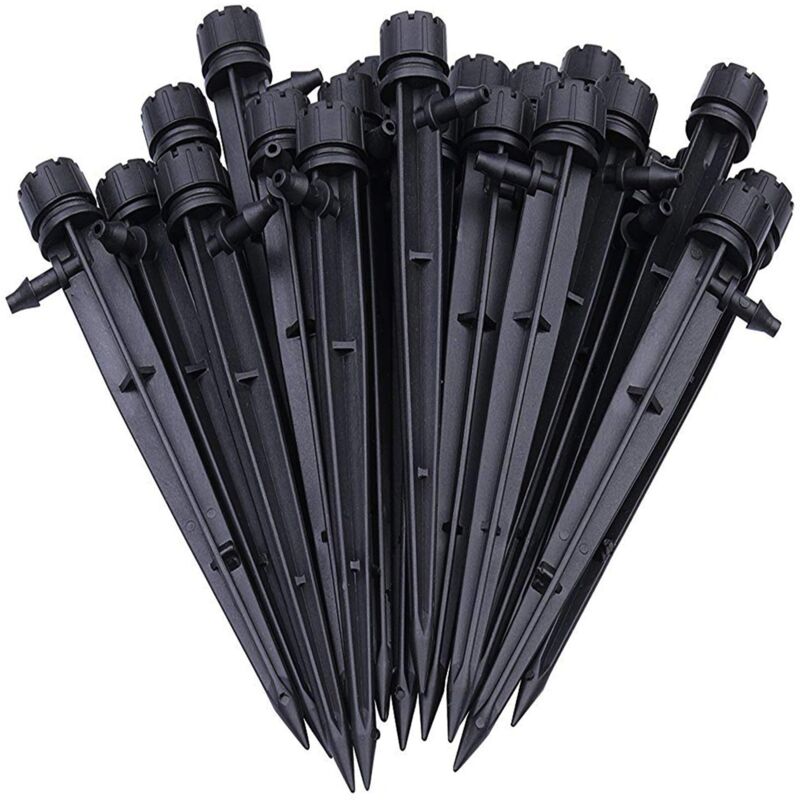 foto del prodotto kzq 100 pezzi regolabile tubo irrigazione gocciolatore automatico sistema di irrigazione micro irrigazione a goccia irrigatori gocciolatori per