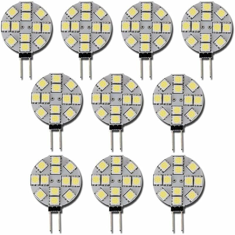 foto del prodotto kzq 10x g4 lampadina led dc 12v non dimmerabile bianca 6000k lampadina di ricambio lampada alogena da 20w per cucina camper rimorchio barca