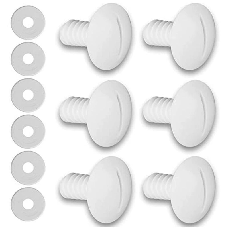 foto del prodotto kzq 12 pezzi di viti per ruote in plastica per pulitore per piscine polaris 180 280, parti di ricambio per pulitore per piscine c55 c 55
