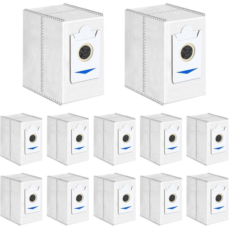 foto del prodotto kzq 12 sacchetti per aspirapolvere robot ecovacs deebot t30 pro omni, accessori per robot aspirapolvere t30 omni, sacchetti di ricambio per la