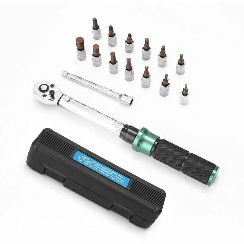 foto del prodotto kzq 2 24n.m 1 4 pouce drive 15 pcs cl dynamom trique pr r gl e ensemble d embouts de cl dynamom trique d gagement rapide mini cl 