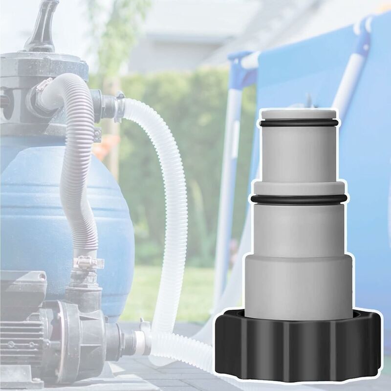 foto del prodotto kzq adattatore per tubo flessibile pompa piscina diametro 32 38 mm connettore tubo flessibile con giunto adattatore in plastica pezzo di ricambio
