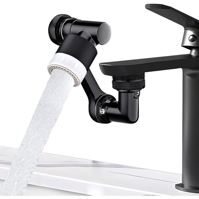 foto del prodotto kzq aeratore per rubinetto a risparmio idrico con rotazione multi angolo, risparmiatore d acqua per rubinetto doccia, estensione filtro ugello