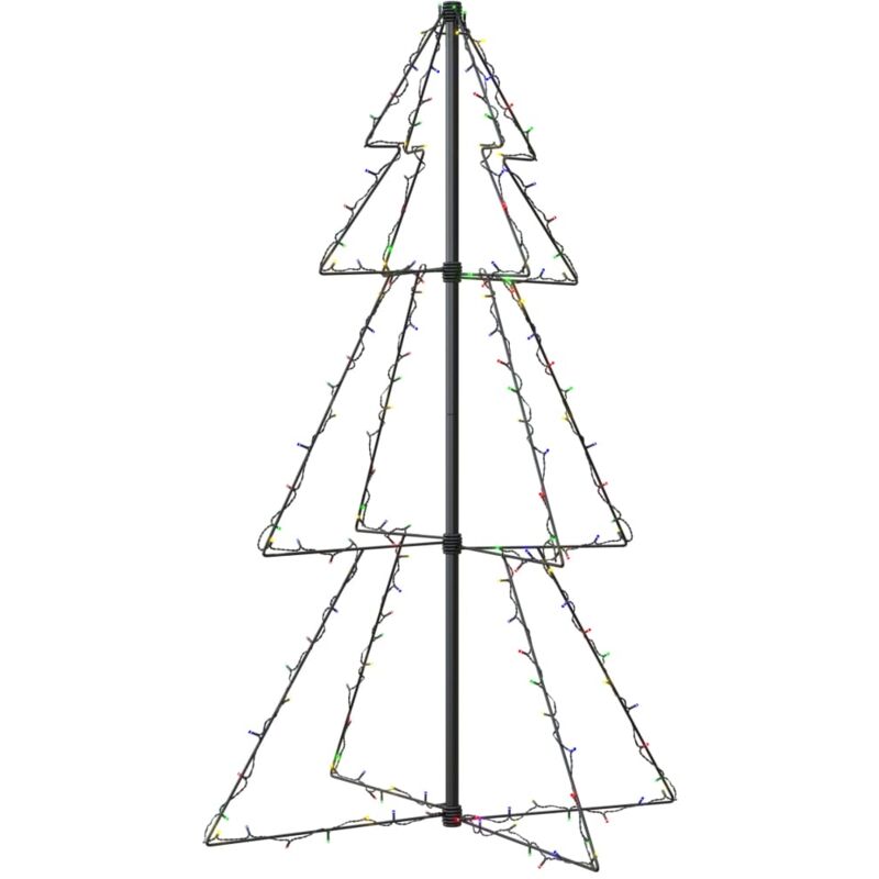 foto del prodotto kzq albero di natale a cono 160 led per interni ed esterni 3x4 piedi