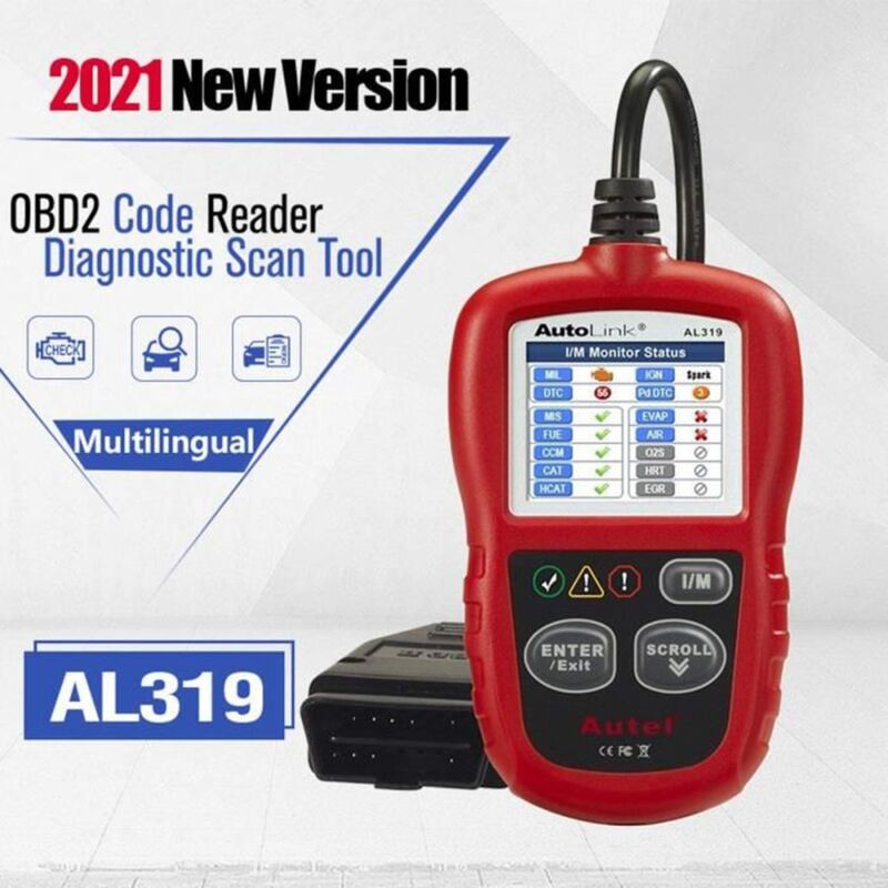 foto del prodotto kzq autel al319 obd2 scanner multimarca per valigia diagnostica automatica in francese