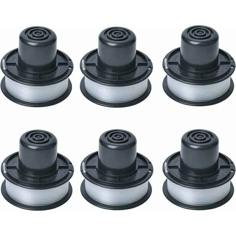 foto del prodotto kzq bobina di filo a6226 compatibile con tagliaerba automatico black and decker gl250 gl310 gl360 gl360sb, fornita con filo da 6 m, set di 6