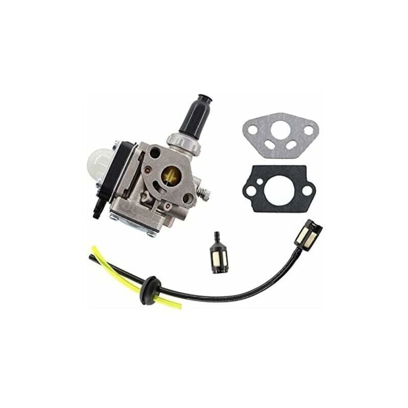 foto del prodotto kzq carburatore per motore kawasaki th43, th48, adatto per tosaerba, dotato di filtro carburante universale e guarnizione