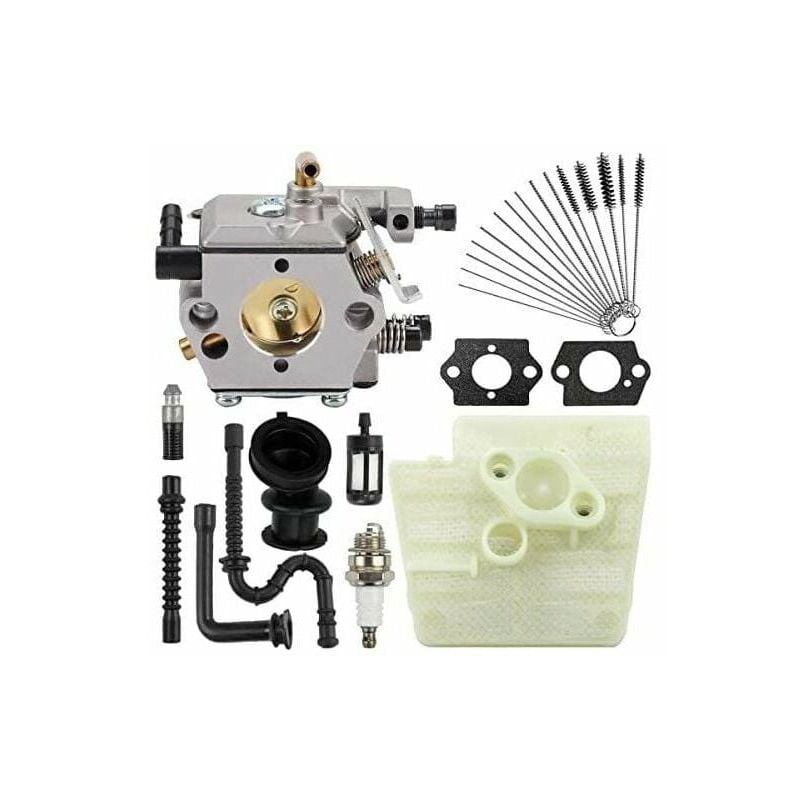 foto del prodotto kzq carburatore per motosega stihl 024 026 024av 024s ms240 ms260 pro, sostituisce wt 194, wt 194 1, 1121 120 0611, con cuscinetto filtro aria