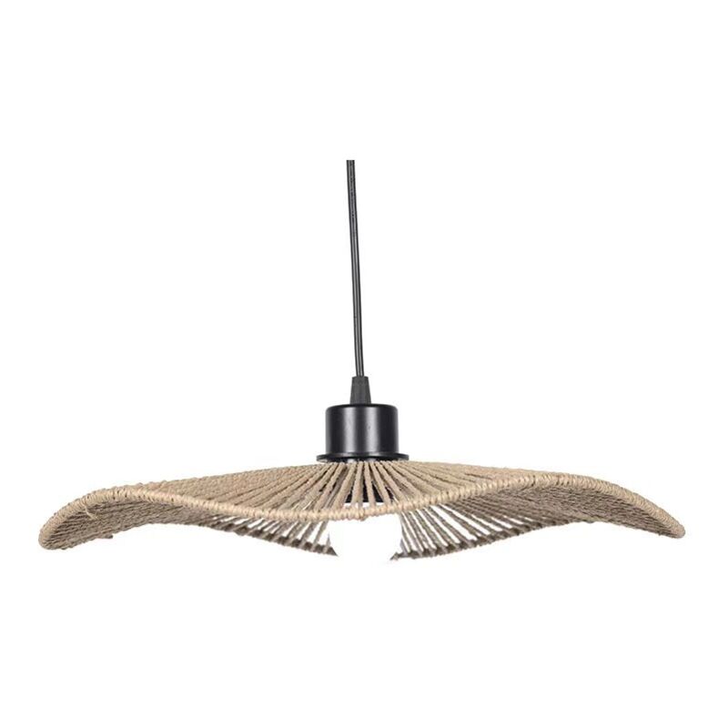 foto del prodotto kzq cavo e interruttore, cavo per lampadario in corda di canapa, cavo per lampada a sospensione vintage con paralume, lampada a sospensione