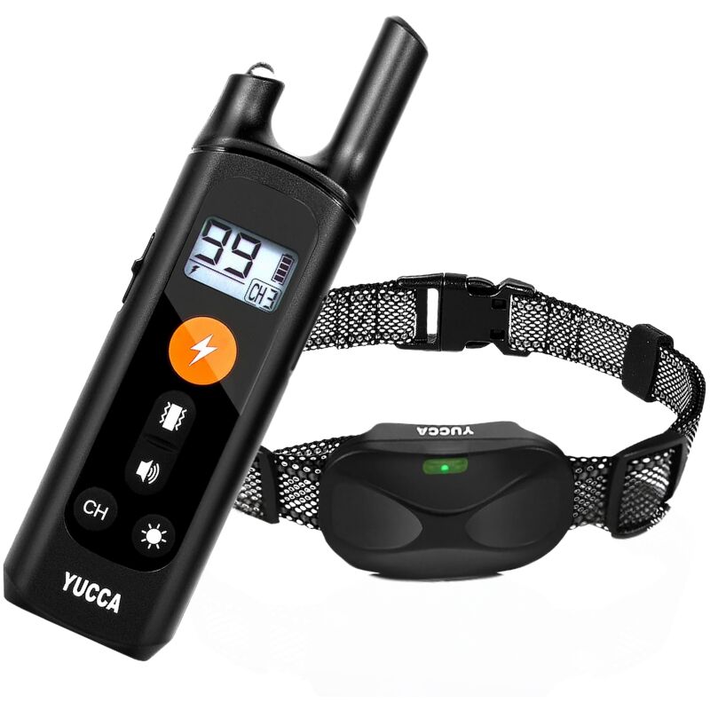 foto del prodotto kzq collare antiabbaio per cani con telecomando 890 m , collare elettrico per addestramento con 4 modalit di addestramento, collare antiabbaio