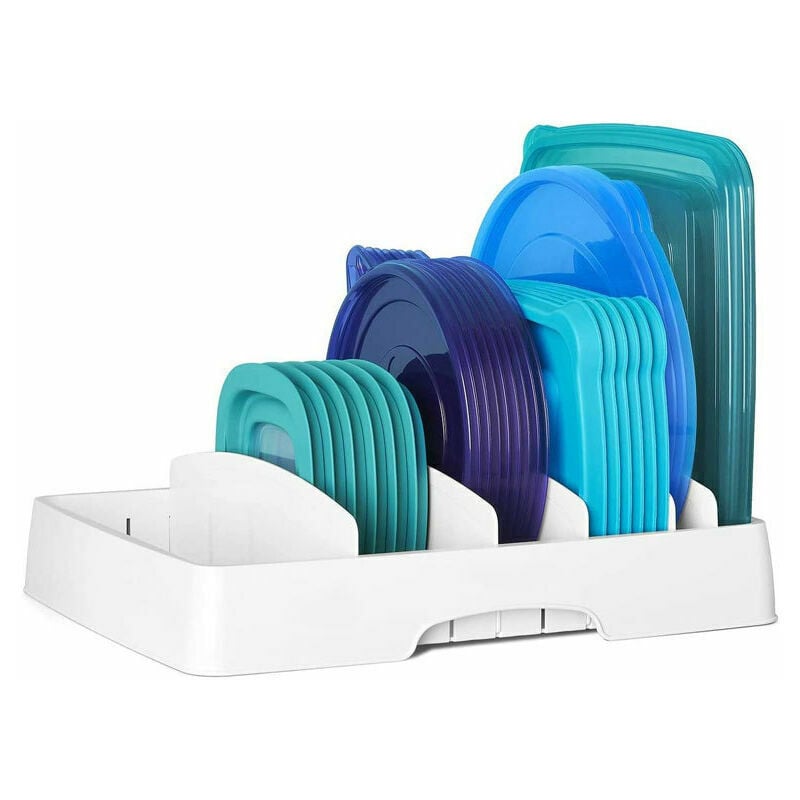 foto del prodotto kzq contenitore portaoggetti, contenitore medio in plastica per l armadio o il frigorifero, pratico contenitore per alimenti senza coperchio,