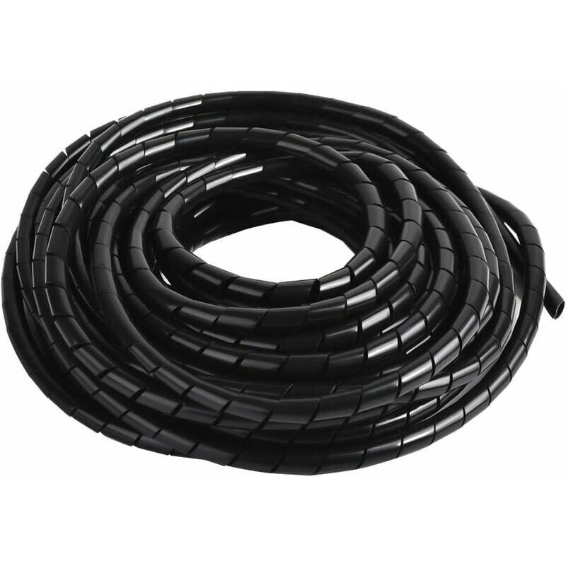 foto del prodotto kzq copricavo a spirale, guaina flessibile universale per cavi elettrici da 12 m, tubo di stoccaggio per riporre o nascondere cavi, protezione cavi