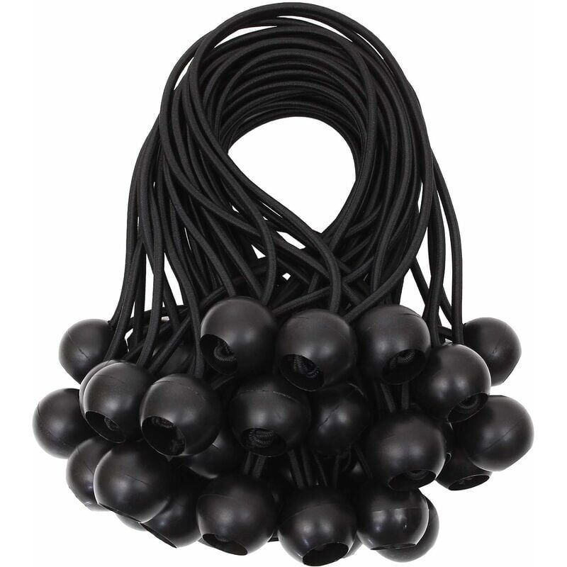 immagine 0 del prodotto kzq corde elastiche a sfera per tenditore telone corde elastiche in gomma per striscioni, teloni, padiglioni, tende, tende, imbracatura di