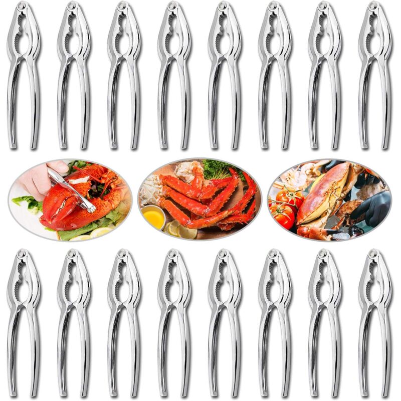 foto del prodotto kzq cracker e utensili per granchi, 16 pezzi cracker per aragosta set di cracker per granchi set di utensili per frutti di mare