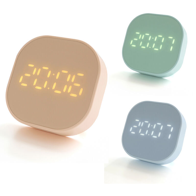 foto del prodotto kzq cronografo, display a doppio fuso orario, timer da cucina, orologio magnetico da 1 w, rosa rosa