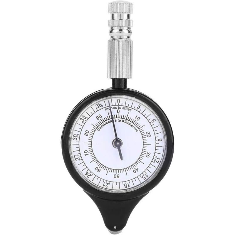 foto del prodotto kzq curvimetro, mini strumento di navigazione per esterni curvimetro, strumento di mappatura del calcolatore di distanza ruota in metallo per