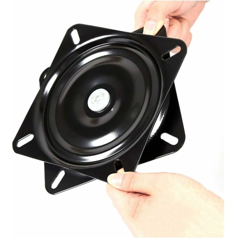 foto del prodotto kzq cuscinetto per giradischi quadrato base girevole da 16 cm per mobili, divani, televisori e sgabelli da bar