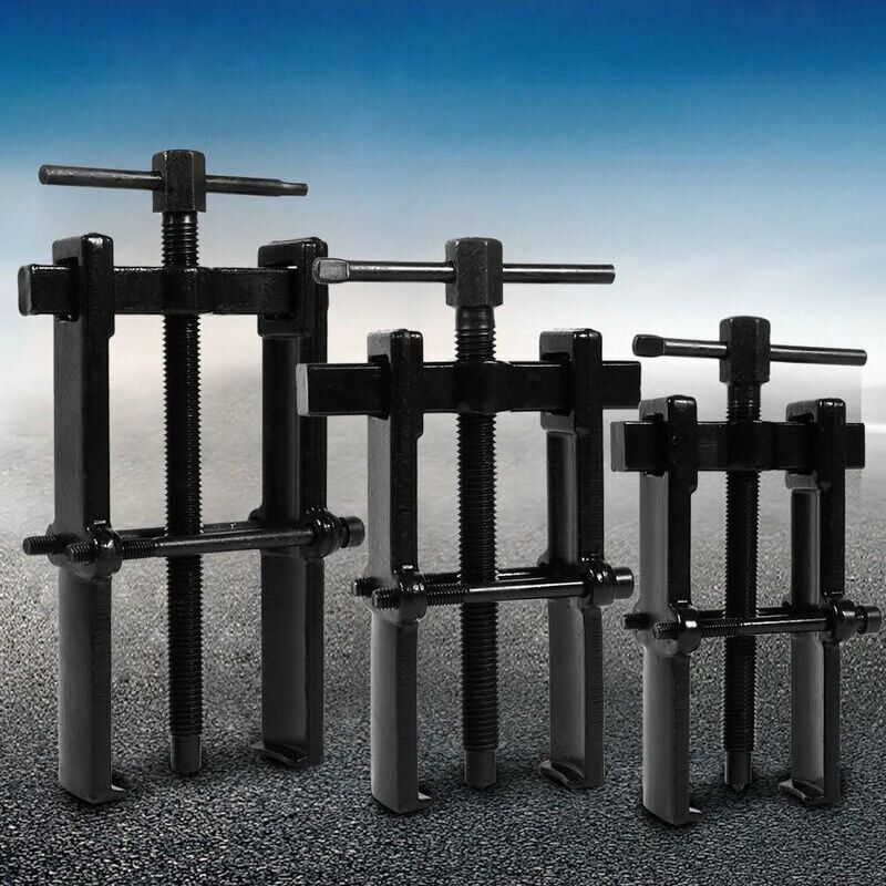 foto del prodotto kzq estrattore per cuscinetti regolabile a due griffe in acciaio al carbonio adatto per pompe e pulegge 40 80 mm .