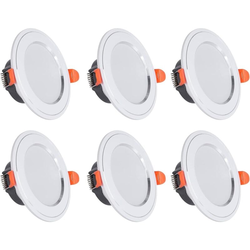foto del prodotto kzq faretto da incasso a led, equivalente a 70 w, luce da incasso a soffitto da 630 lm, bianco freddo 6000 k, lampada da soffitto a led ip40,