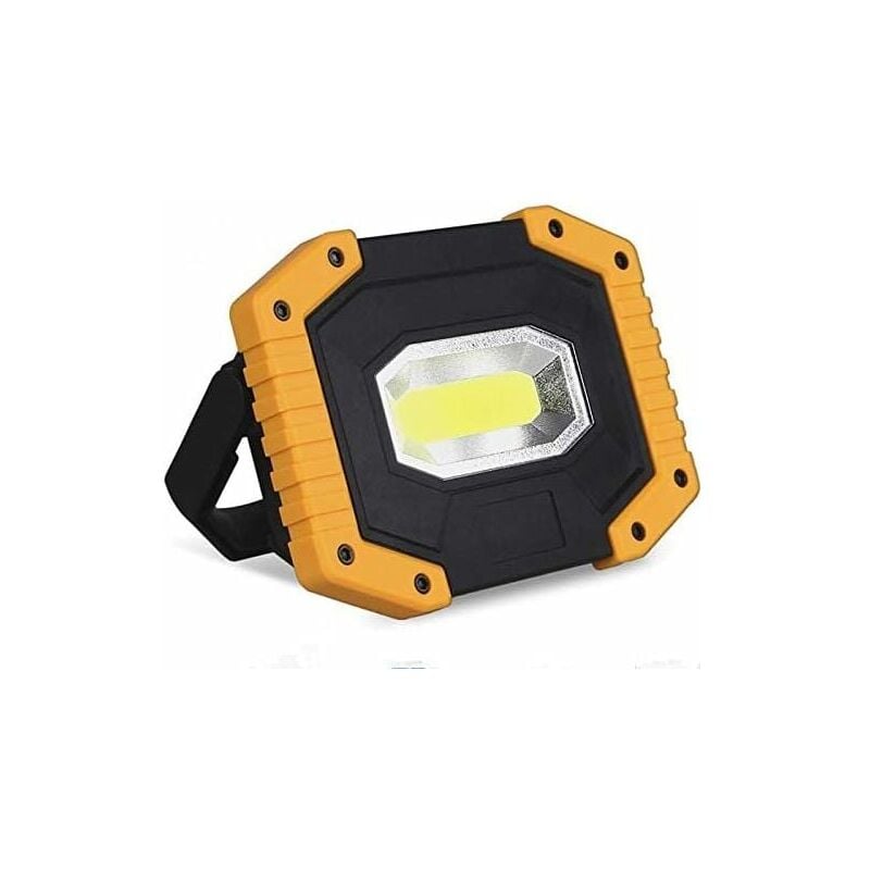 foto del prodotto kzq faro led ricaricabile da lavoro da 30 w e 2000 lm, 3 modalit , lanterna portatile, faro led usb per campeggio, cantiere, garage, officina 1