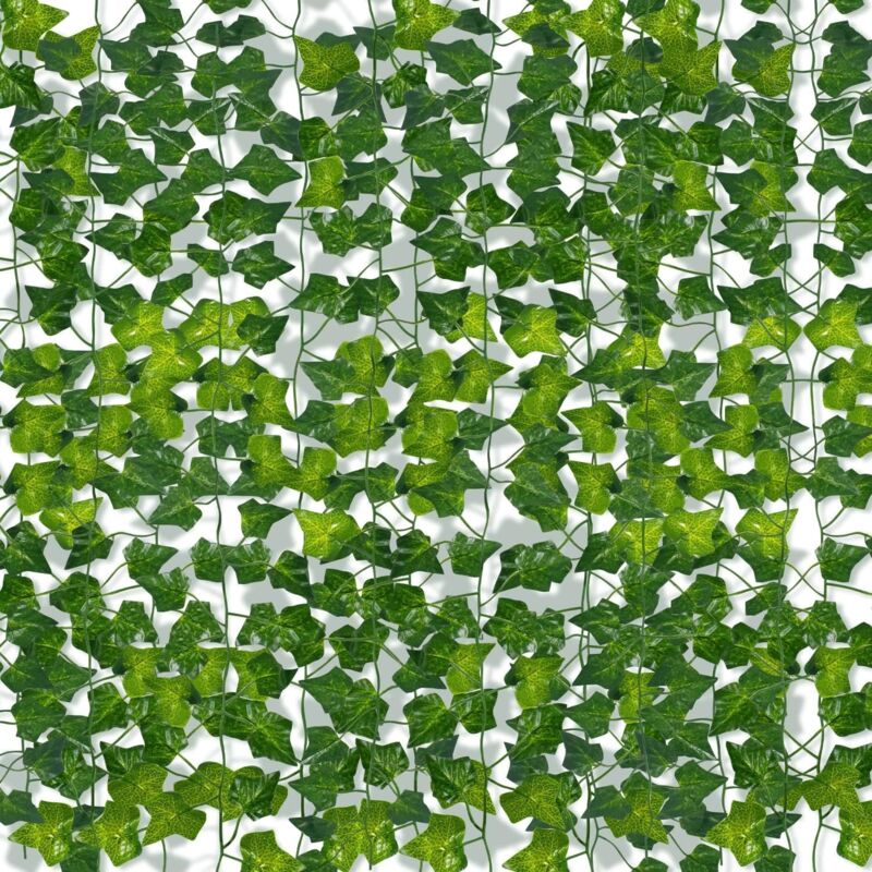 foto del prodotto kzq ghirlanda di edera artificiale 2,1 m di edera finta, edera artificiale per camera da letto, balcone, matrimonio, giardino, decorazione per