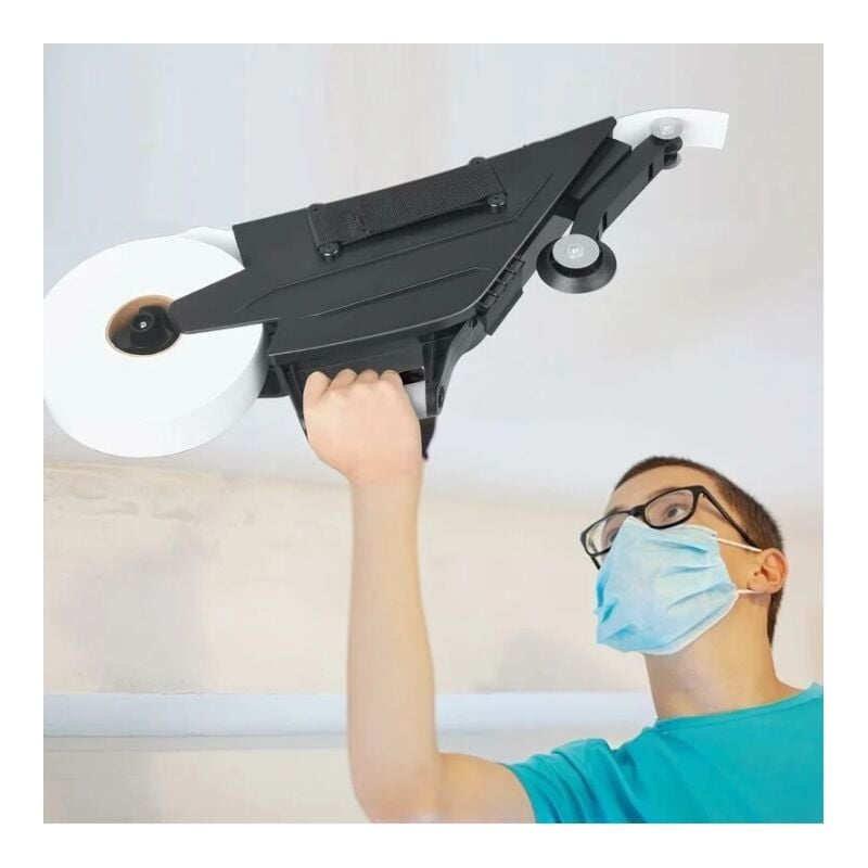 foto del prodotto kzq giuntatrice per cartongesso con ruota angolare interna a sgancio rapido, cinghie regolabili, utensile per giunzioni di pannelli in cartongesso,