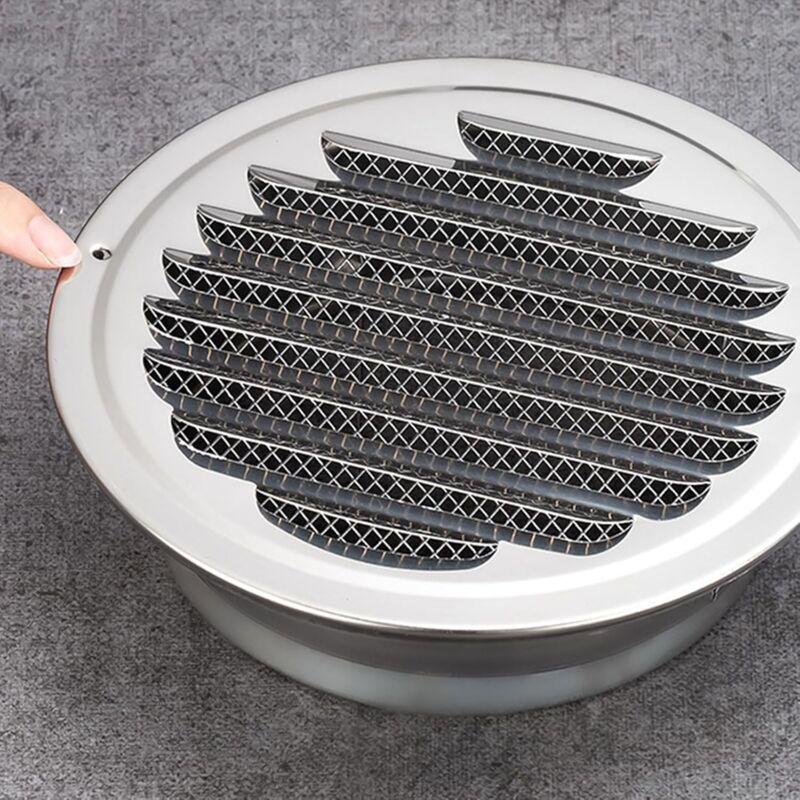 foto del prodotto kzq griglia di ventilazione rotonda in acciaio inox griglia di ventilazione in metallo da 100 mm griglia