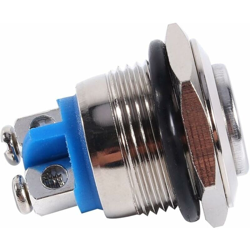 foto del prodotto kzq interruttore a pulsante, interruttore di avvio a pulsante momentaneo pulsanti momentanei da 16 mm 12v interruttore a pulsante per clacson per
