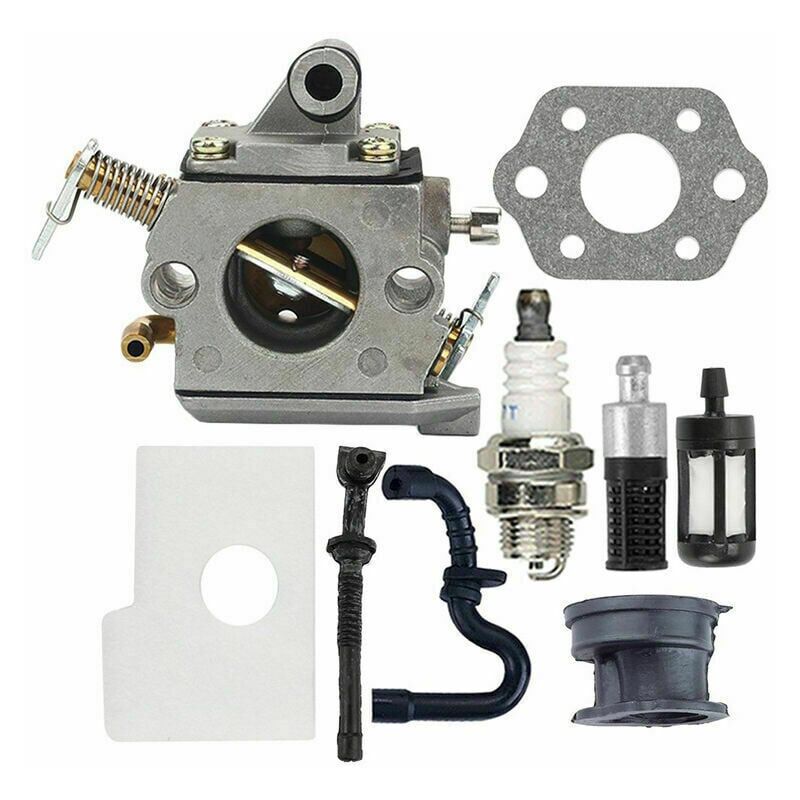 foto del prodotto kzq kit carburatore c1q s57b per motoseghe ms180 ms170 ms 170c ms 180c 017 018, filtro aria, guarnizione candela, ricambio c1q s57a 1130120