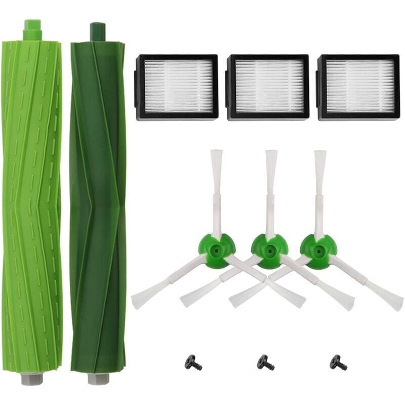 foto del prodotto kzq kit di accessori di rifornimento per irobot roomba i7 i7 i7 plus e5 e6 e7 robot aspirapolvere, 2 filtri ad alta efficienza 3 spazzole per