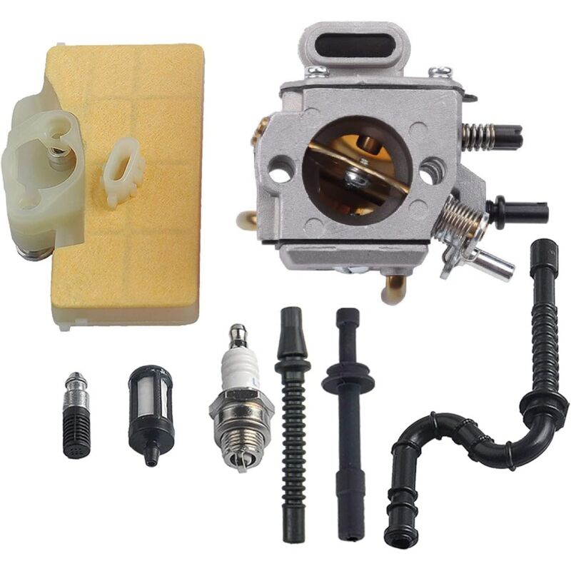 foto del prodotto kzq kit di messa a punto del carburatore con filtro dell aria e tubo del carburante per motosega stihl ms290 ms310 ms390 029 039