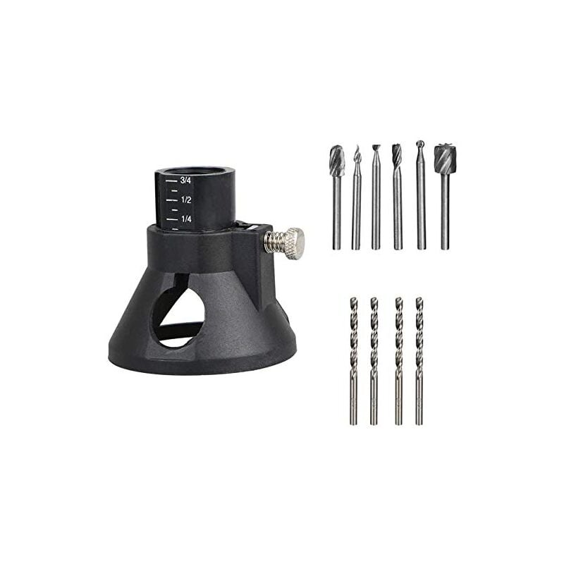 foto del prodotto kzq kit di rettifica elettrica con kit di collegamento per router, set di punte in acciaio rapido