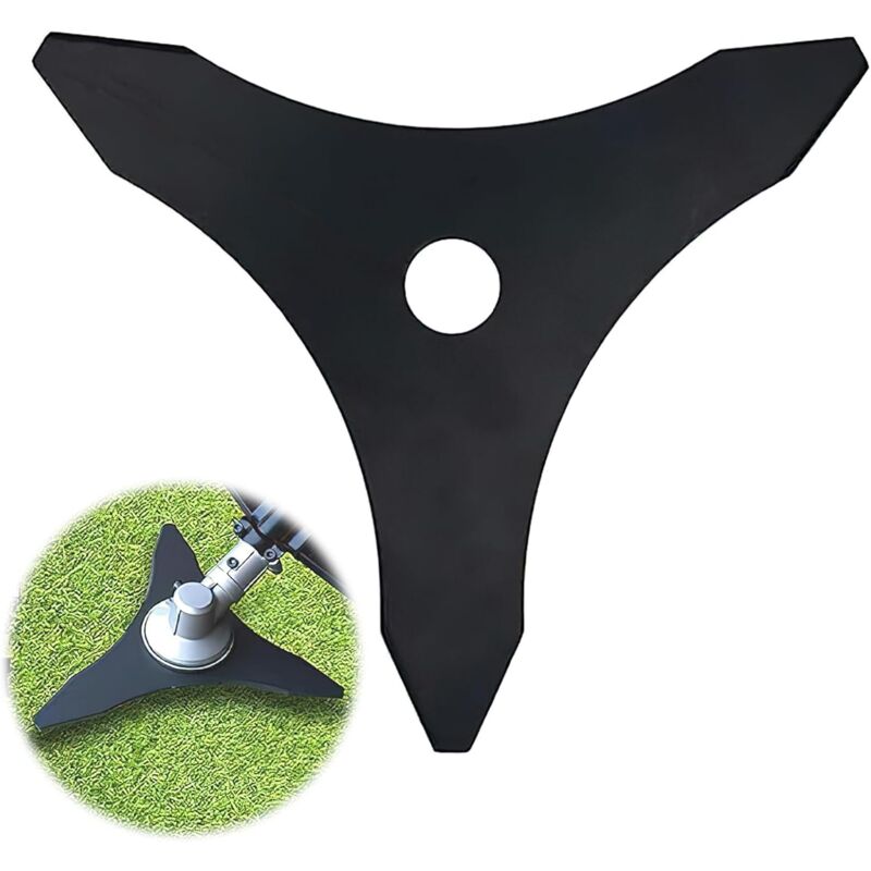 foto del prodotto kzq lama a 3 denti, lama universale per decespugliatore, lame per dischi decespugliatore, testine per decespugliatore, accessori per tosaerba, 255