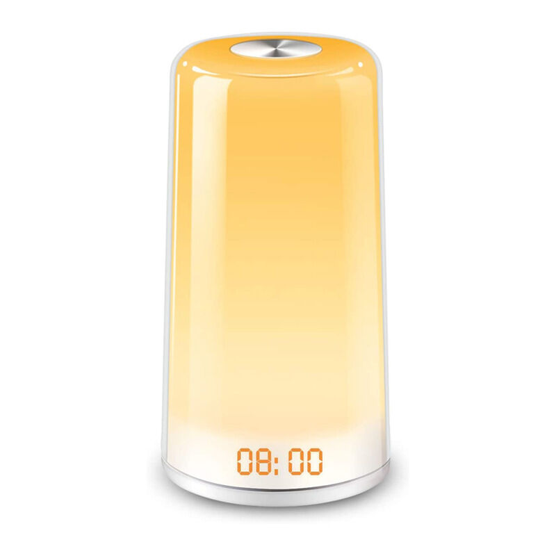 foto del prodotto kzq lampada da tavolo dl31 lampada da comodino a led rgb con cambio multicolore, sensibile al tocco, lampada touch con luci bianche calde