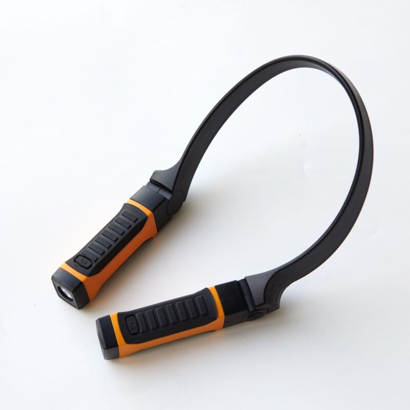 foto del prodotto kzq luce da collo appesa luce da lettura notturna a mani libere luce da corsa notturna illuminazione esterna torcia elettrica