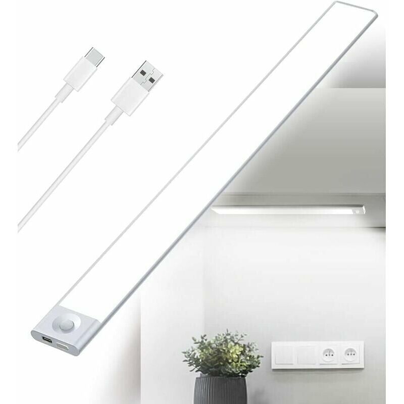 foto del prodotto kzq luce led da cucina sottopensile ricaricabile tramite usb con sensore di movimento illuminazione dimmerabile, utilizzata per scale interne.