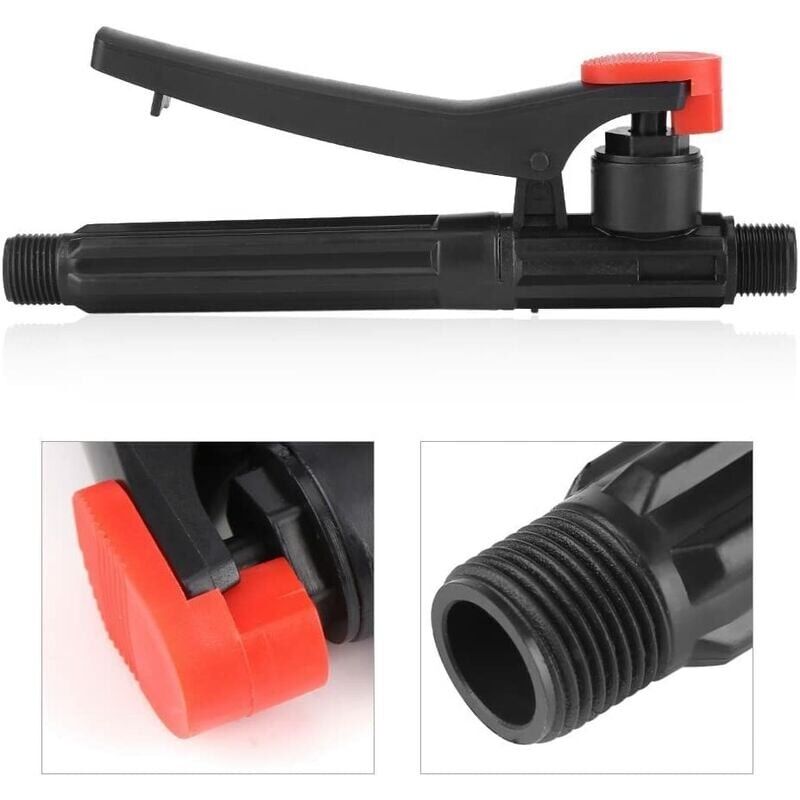 foto del prodotto kzq maniglia dello spruzzatore a grilletto, maniglia della pistola a spruzzo per spruzzatore a lancia accessorio per gruppo spruzzatore per tubo da